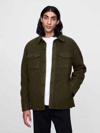 Texturerad Utility Shirt Jacka