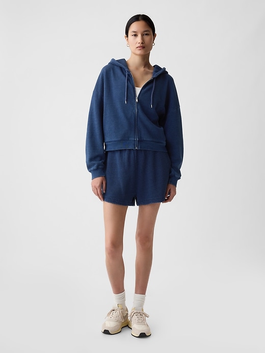 Texturerad cropped hoodie Texturerad cropped hoodie