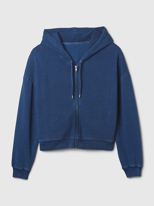 Texturerad cropped hoodie Texturerad cropped hoodie