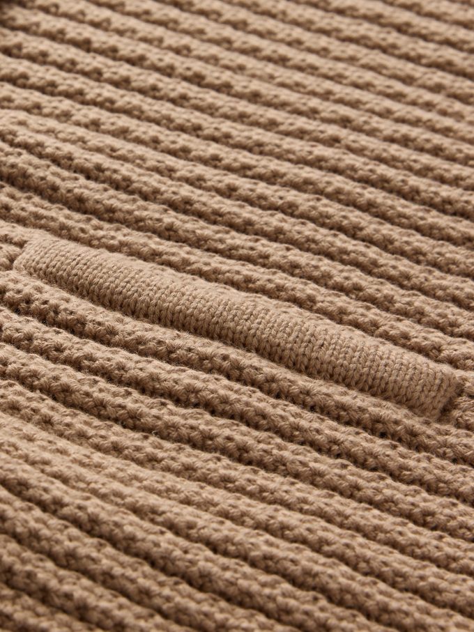 Texturerad tröjajacka