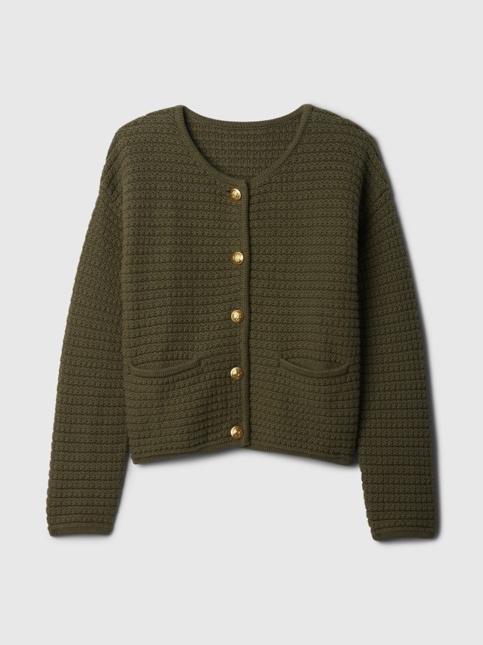 Texturerad tröjajacka