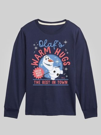Toddler Frozen Olafs Warm Kramar Långärmad grafisk t-shirt