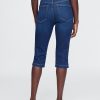 True Skinny Capri Jeans med hög höjd