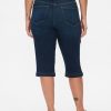 True Skinny Capri Jeans med hög höjd