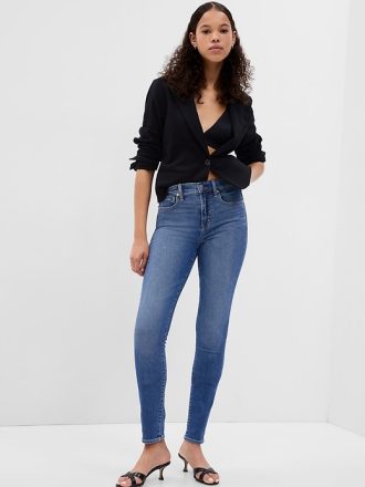 True Skinny Jeans med hög höjd