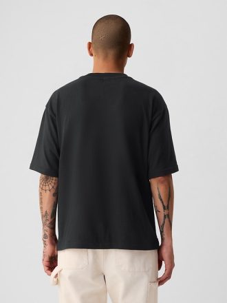 Tung T-shirt med avslappnad passform