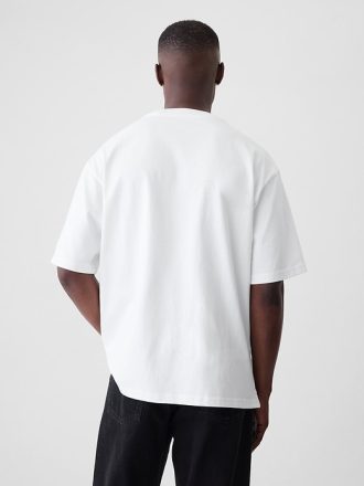 Tung T-shirt med avslappnad passform
