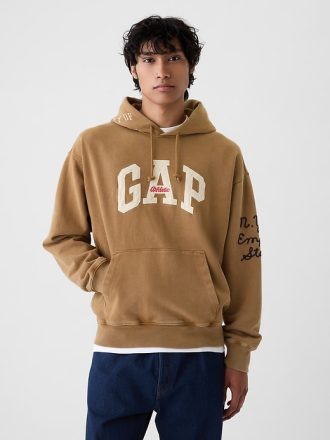 Tung hoodie med Arch-logotyp