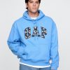 Tung hoodie med broderad bågelogotyp