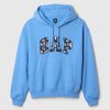 Tung hoodie med broderad bågelogotyp