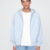 Tung hoodie med dragkedja