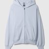 Tung hoodie med dragkedja
