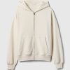 Tung hoodie med dragkedja