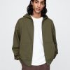 Tung hoodie med dragkedja