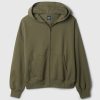 Tung hoodie med dragkedja