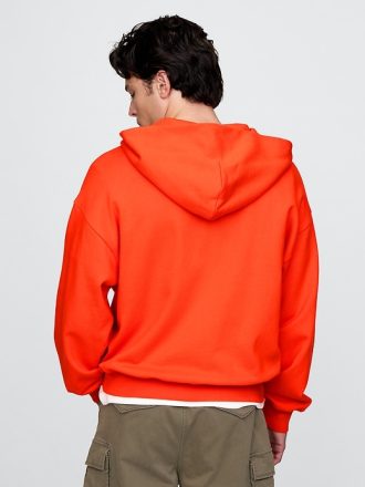 Tung hoodie med dragkedja