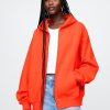 Tung hoodie med dragkedja