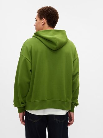 Tung hoodie med dragkedja