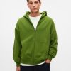 Tung hoodie med dragkedja