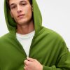 Tung hoodie med dragkedja
