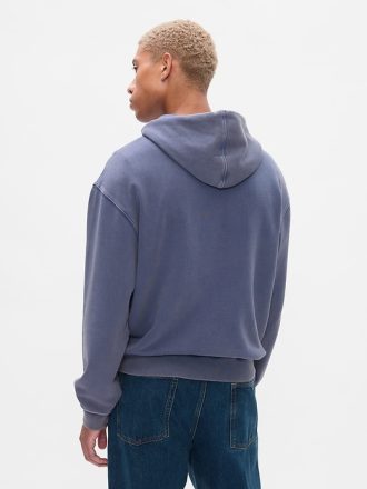 Tung hoodie med västerländsk logotyp