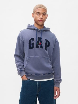 Tung hoodie med västerländsk logotyp