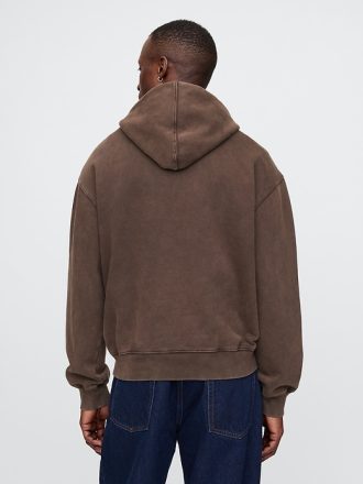 Tung hoodie med västerländsk logotyp