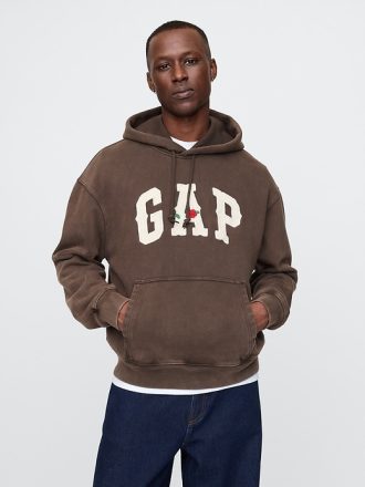 Tung hoodie med västerländsk logotyp