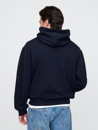 Tung överdimensionerad hoodie med logotyp