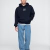 Tung överdimensionerad hoodie med logotyp
