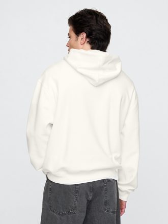Tung överdimensionerad hoodie med logotyp