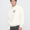 Tung överdimensionerad hoodie med logotyp