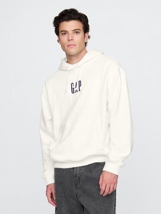 Tung överdimensionerad hoodie med logotyp