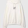 Tung överdimensionerad hoodie med logotyp