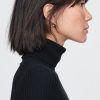 Turtleneck Rib Midi Sweater Dress