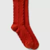 Twisted-Knit Crew Socks