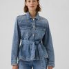 Ultrasoft jeansjacka med bälte