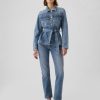 Ultrasoft jeansjacka med bälte