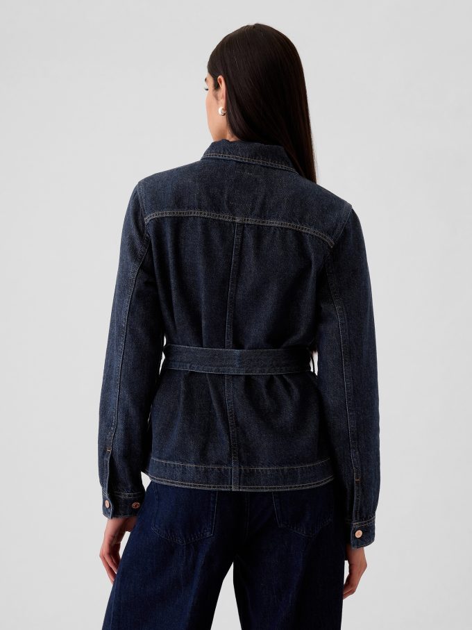 Ultrasoft jeansjacka med bälte