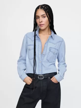 Ultrasoft jeanströja i västern