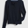 Uniform cardigan i ekologisk bomull för barn