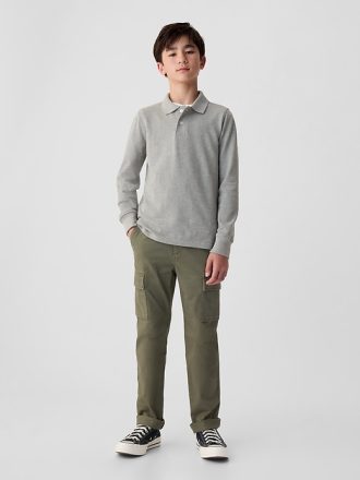 Uniform pikétröja i ekologisk bomull för barn