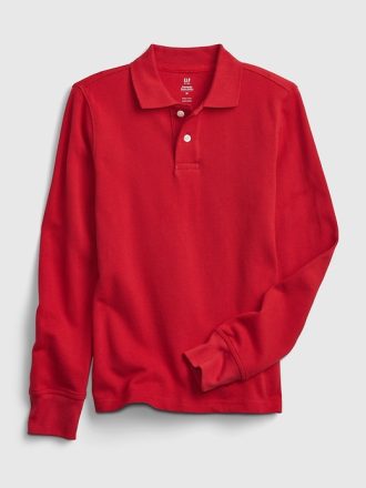 Uniform pikétröja i ekologisk bomull för barn
