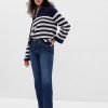 Uppnosiga raka jeans med hög höjd