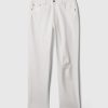 Uppnosiga raka jeans med hög höjd