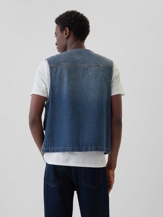 Utility jeansväst