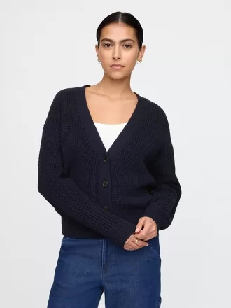 V-ringad cardigan