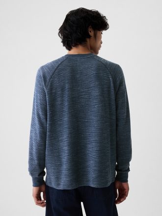 Våffelstickad Raglan T-shirt