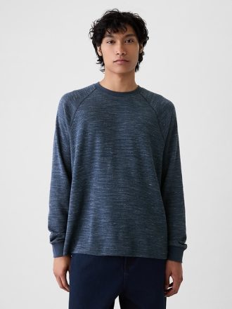Våffelstickad Raglan T-shirt