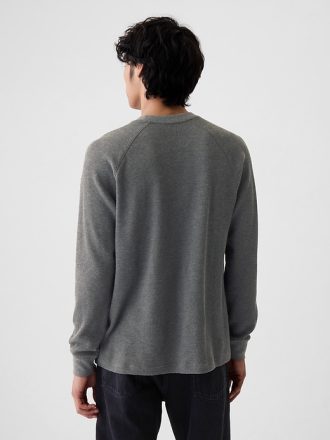 Våffelstickad Raglan T-shirt